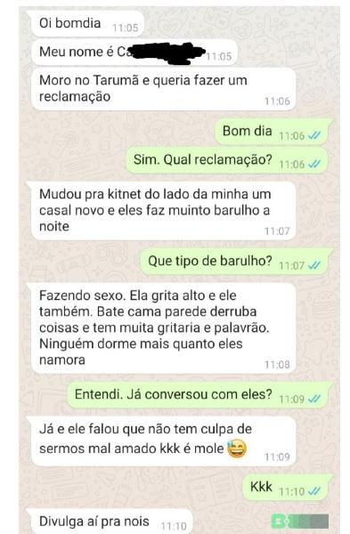 Mensagem de whats