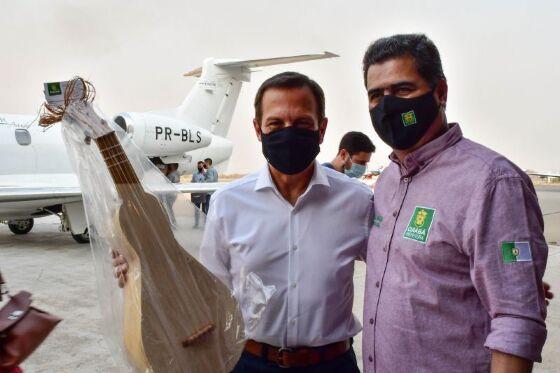 O governador de SP, João Doria, e o prefeito de Cuiabá, Emanuel Pinheiro