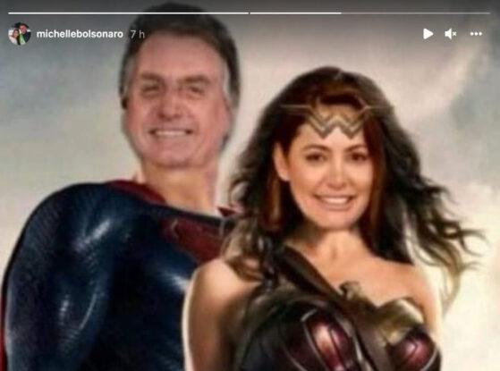 Montagem foi publicada pela 1ª dama